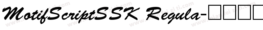 MotifScriptSSK Regula字体转换